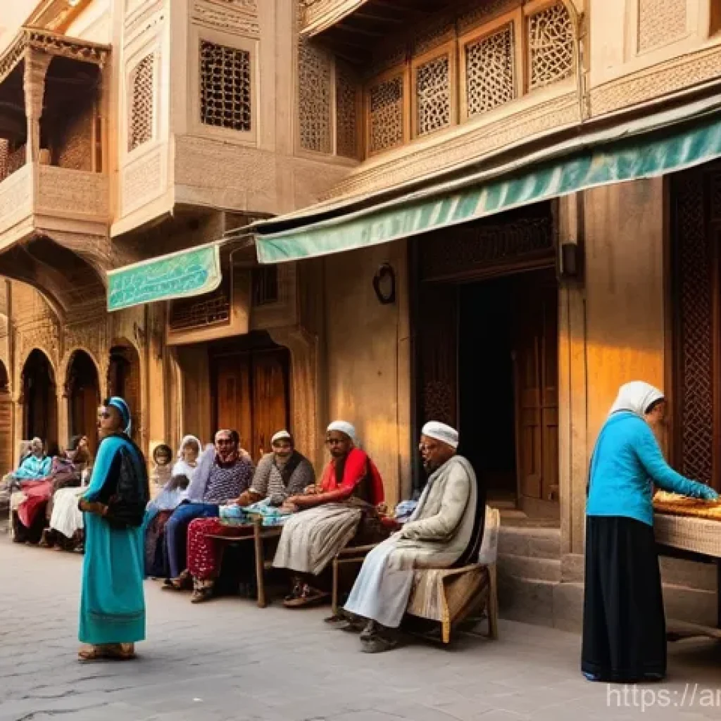 건축평가 전문가로서의 인사이트 공유 - **A Vibrant Historical Street Scene in an Arab City:**
    Imagine a bustling street in a historic A...