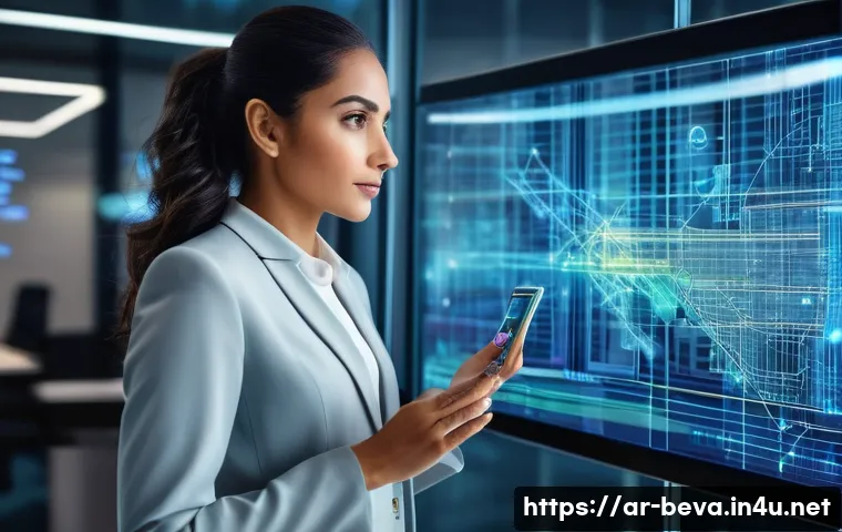 건축평가사의 데이터 분석 활용 - **Prompt:** A modern, professional real estate appraiser, a woman of Middle Eastern descent in conte...