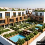건축평가와 환경 평가의 연계성 - A modern eco-friendly residential building in an Arabic urban setting, constructed with certified su...